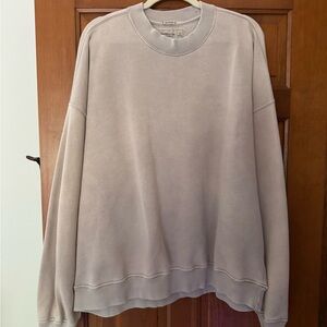 Abercrombie & Fitch Men's Light Tan Crewneck Sweater